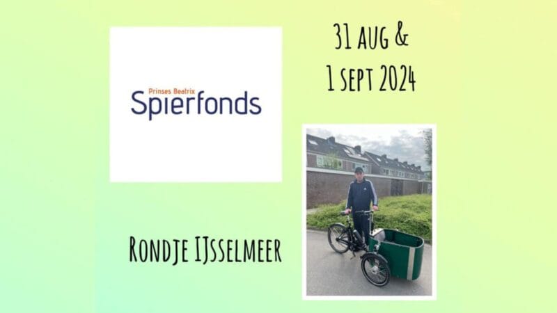 Ricardo zoekt donoren voor fietsactie om Beatrix spierfonds te steunen