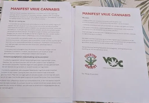 Manifest Vrije Cannabis pleit voor gelijke rechten consumenten