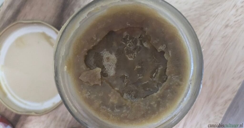 Pot by Noids review resultaat kokosolie infused met hasjolie en even in de koelkast
